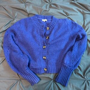 For Love And Lemons Royal Blue Cardigan